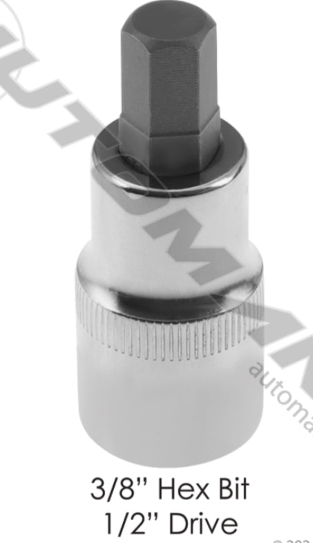 210.1012CH- Socket 3/8in Hex Bit 1/2in Drive - Nick's Truck Parts