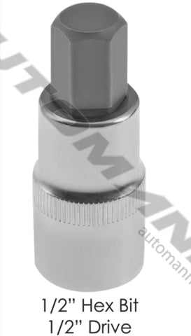 210.1016CH - Socket 1/2in Hex Bit 1/2in Drive - Nick's Truck Parts