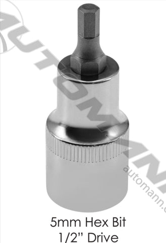 210.1105CMH- Socket 5mm Hex Bit 1/2in Drive - Nick's Truck Parts