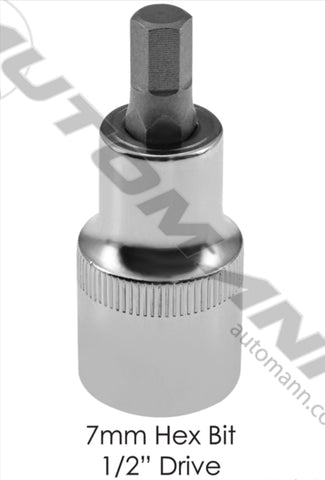 210.1107CMH - Socket 7mm Hex Bit 1/2in Drive - Nick's Truck Parts