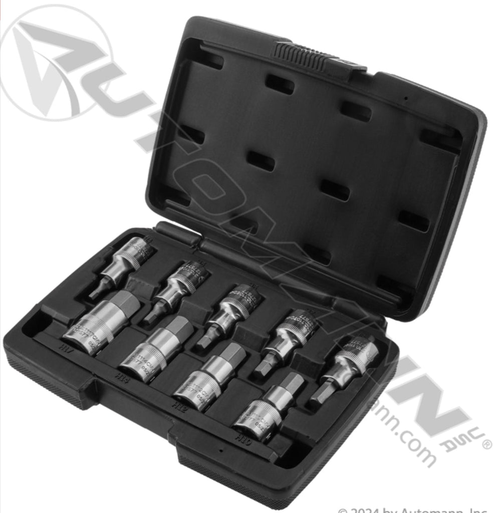 210.1109CMHK - Hex Bit Metric Socket Set 1/2in DR 9pc - Nick's Truck Parts