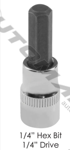 210.1508CH - Socket 1/4in Hex Bit 1/4in Drive - Nick's Truck Parts