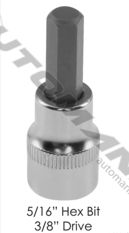 210.3510CH - Socket 5/16in Hex Bit 3/8in Drive - Nick's Truck Parts