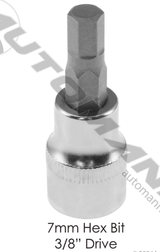 210.3607CMH- Socket 7mm Hex Bit 3/8in Drive - Nick's Truck Parts