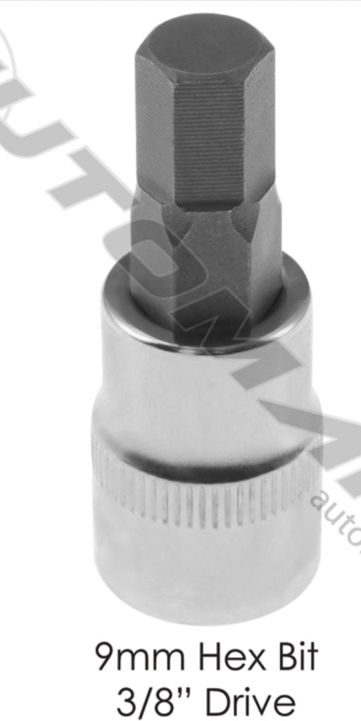 210.3609CMH- Socket 9mm Hex Bit 3/8in Drive - Nick's Truck Parts