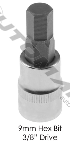 210.3609CMH- Socket 9mm Hex Bit 3/8in Drive - Nick's Truck Parts