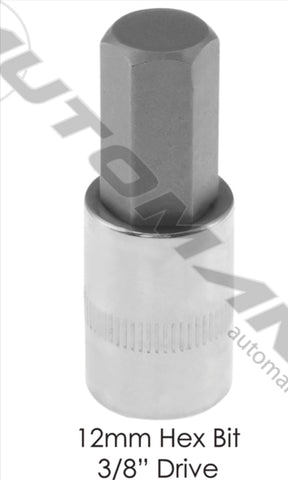 210.3612CMH - Socket 12mm Hex Bit 3/8in Drive - Nick's Truck Parts