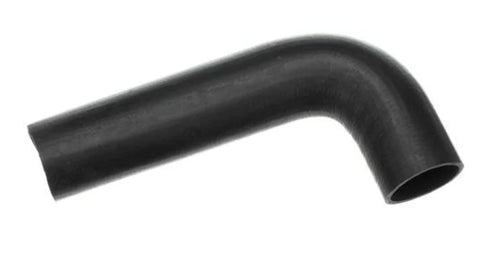 Automann upper coolant hose for Volvo vehicle, flexible rubber hose with metal clamps, used in engine cooling system.