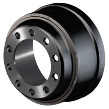Dayton HD13M brake drum with 16.5-inch diameter, 7-inch width, and 9.5-inch pilot for heavy-duty trucks.