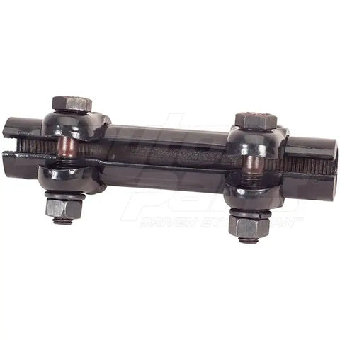 Dayton 310-252 steering tie rod end adjusting sleeve showing metal component with threaded and smooth surfaces for vehicle steering.