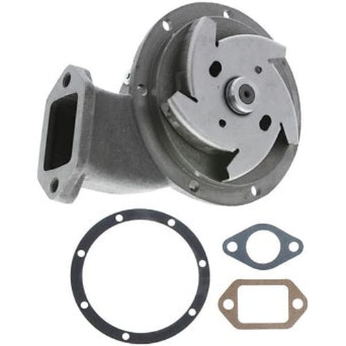Automann 800.316GC284 water pump for Mack trucks, durable automotive water pump with detailed metal components and hoses.