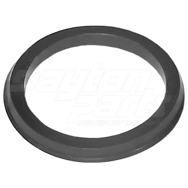 Pair of Dayton Mack 3.5-inch rubber suspension seals, durable and flexible for vehicle shock and suspension systems.