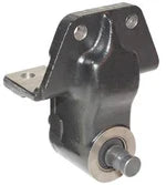 Automann M1027-Mack hanger with heavy frame and rubber bushing, showcasing durable mounting hardware for truck suspension.