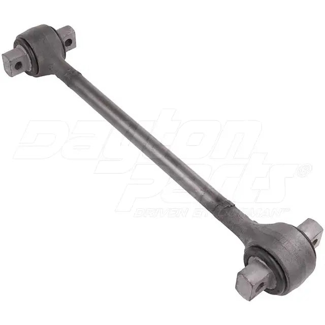 Dayton 345-885 bearing style torque rod (bushed) for automotive suspension, showing the sturdy metal rod with bushings at each end.