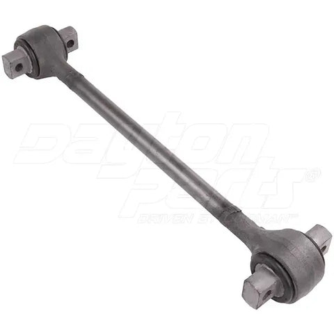 Dayton 345-885 bearing style torque rod (bushed) for automotive suspension, showing the sturdy metal rod with bushings at each end.