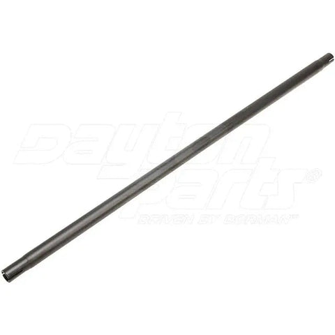 Dayton 347-323 cross tube for Meritor axle, durable steel truck suspension component, shown in black finish.