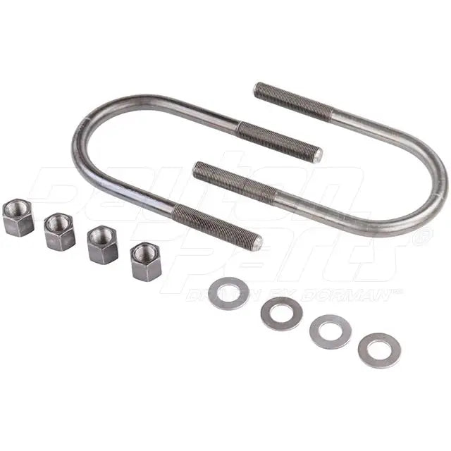 Round Dayton 361-176-U-Bolt kit for hardware applications, featuring sturdy metal U-bolts in a compact set.