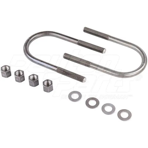Round Dayton 361-176-U-Bolt kit for hardware applications, featuring sturdy metal U-bolts in a compact set.