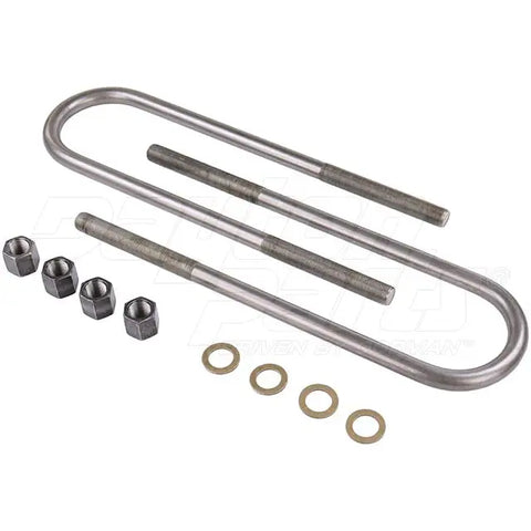 Dayton 361-184-U-Bolt Kit round hardware with two U-shaped metal bolts and nuts for securing equipment or structures.