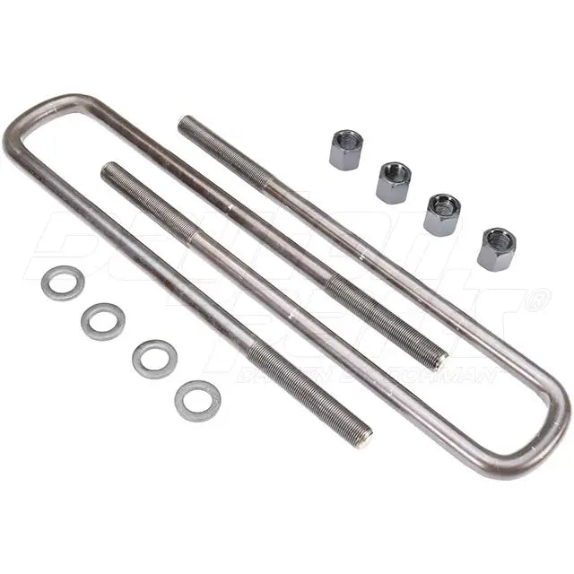 Dayton 361-328-U-Bolt Kit (Semi-Round) hardware set with three U-bolts and nuts, used for securing pipes or tubes.