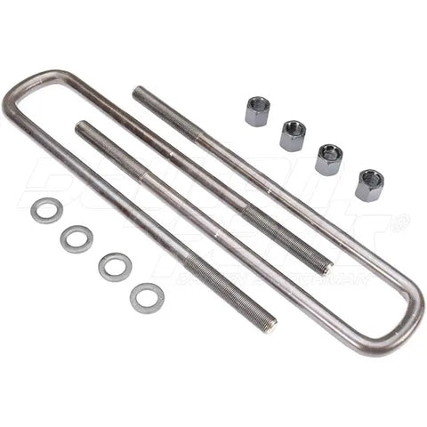 Dayton 361-328-U-Bolt Kit (Semi-Round) hardware set with three U-bolts and nuts, used for securing pipes or tubes.