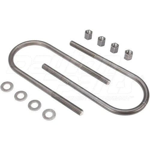 Dayton 361-510K-U-Bolt Kit, round hardware set with U-bolts and nuts for secure mounting or support applications