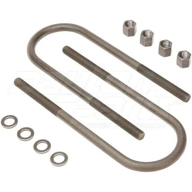 Dayton 361-558-U-Bolt Kit round hardware with multiple U-bolts and nuts for securing pipes or tubing.