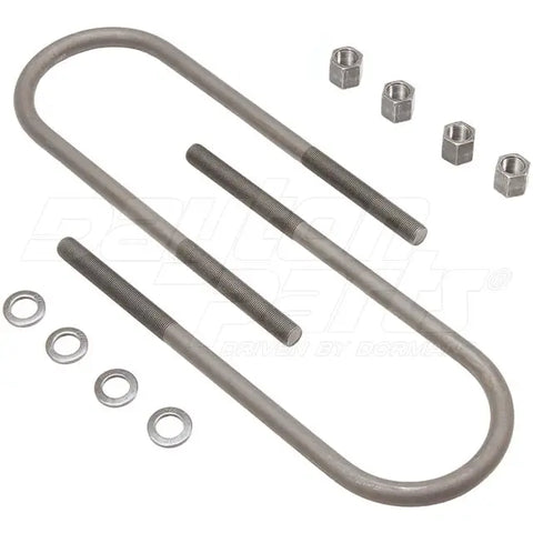 Dayton AUBK8166-166-U U-bolt kit with 7/8 inch diameter, 5-1/2 inch width, and 16-3/4 inch length for securing applications