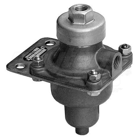 Dayton air system brake reservoir drain valve 434-300-000-0 showing valve and connector for easy drainage