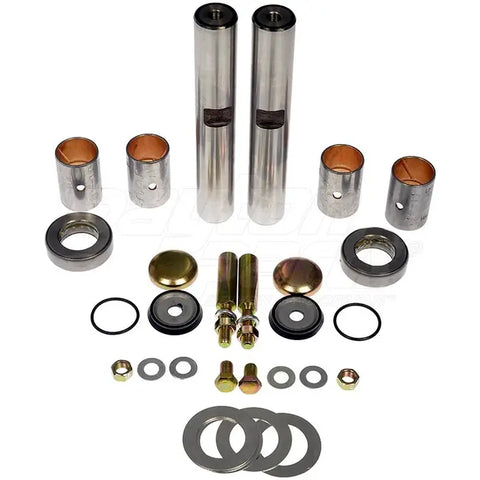 Automann 460.105B king pin set showing metal pins with rubber bushings for heavy-duty truck steering components.