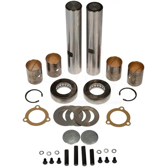 Automann King Pin Kit 460.128B set showing metal components for heavy-duty truck steering suspension.