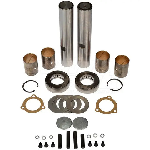 Automann King Pin Kit 460.128B set showing metal components for heavy-duty truck steering suspension.