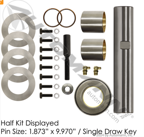 460.242X- King Pin Kit Pre-Sized No-Ream