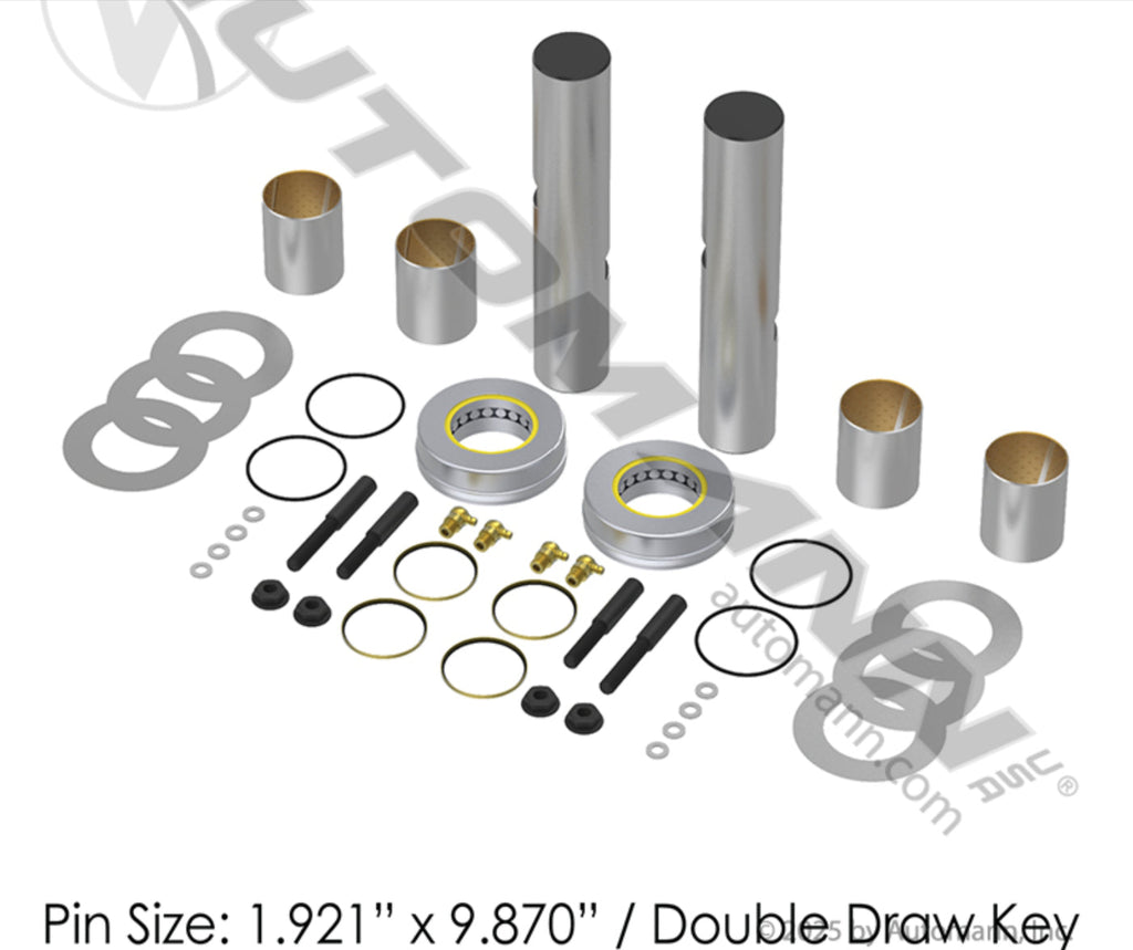 460.260X - King Pin Kit Bi-Metal Pre-Sized No-Ream - Nick's Truck Parts