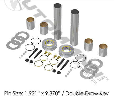 460.260X - King Pin Kit Bi-Metal Pre-Sized No-Ream - Nick's Truck Parts