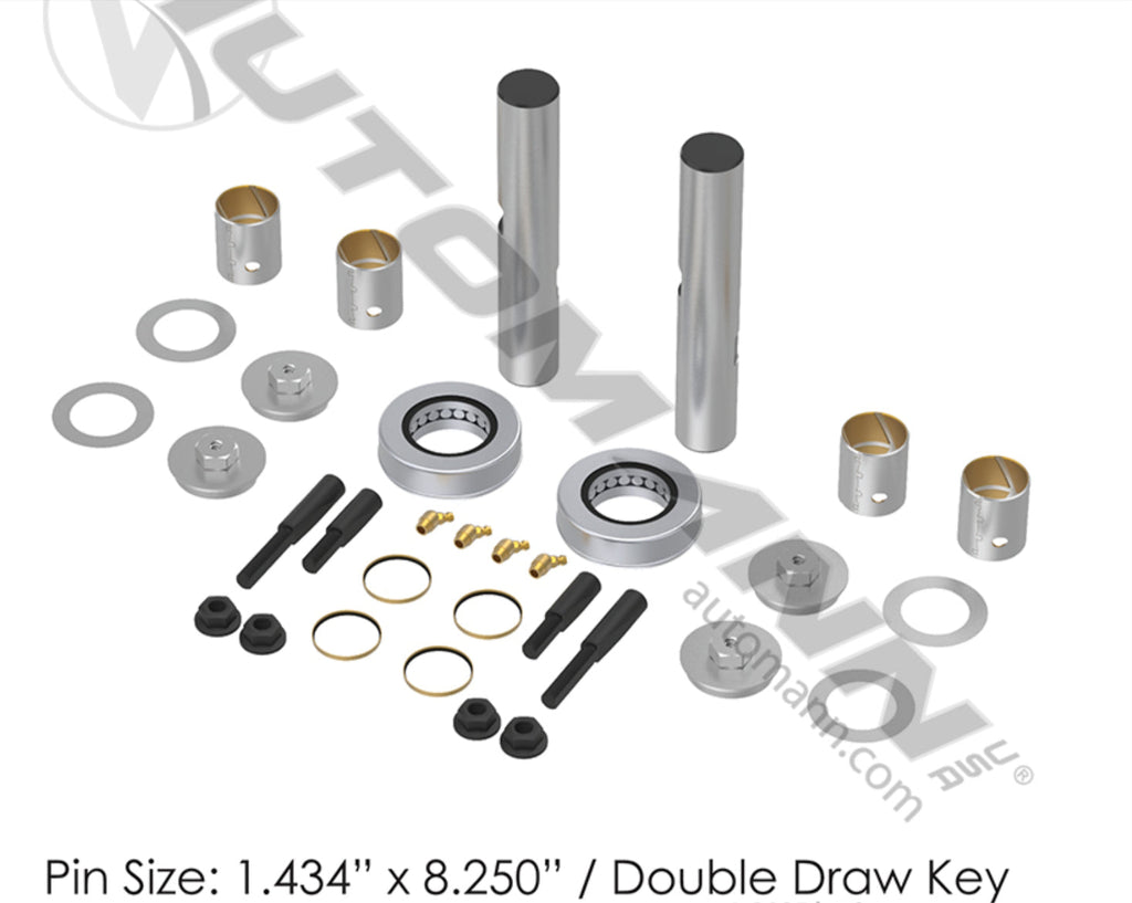 460.264X- King Pin Kit Bi-Metal Pre-Sized No-Ream - Nick's Truck Parts