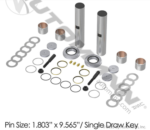 460.447B - King Pin Kit Hendrickson Aux - Nick's Truck Parts