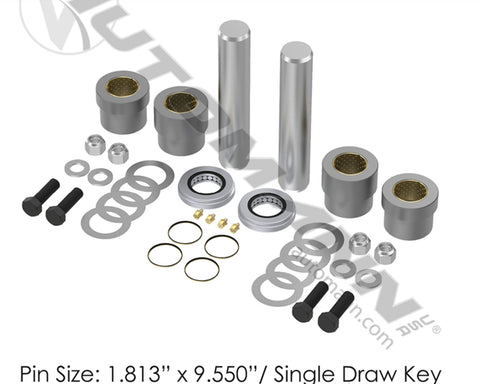 460.449B-2- King Pin Kit w-Spacers for FBC Models - Nick's Truck Parts