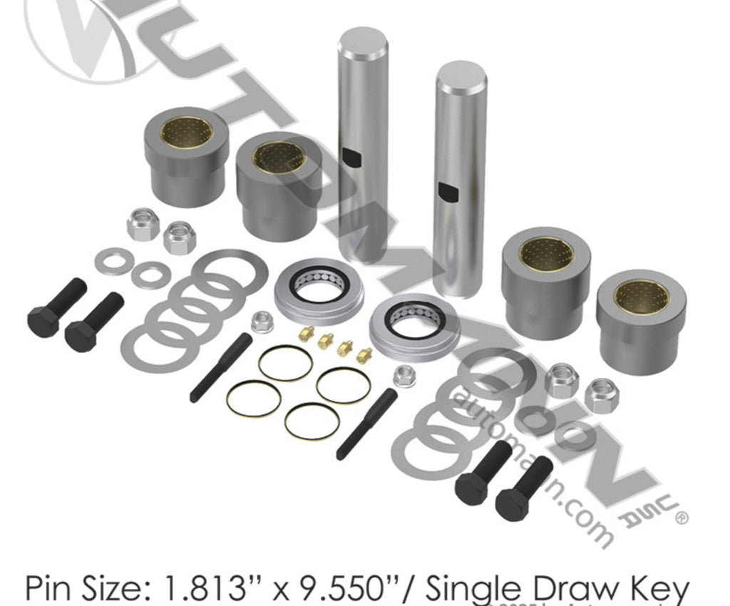 460.449B - King Pin Bush Kit Hendrickson Aux - Nick's Truck Parts