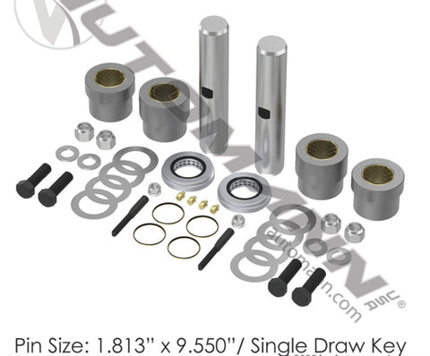 460.449B - King Pin Bush Kit Hendrickson Aux - Nick's Truck Parts