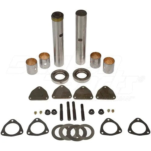 Automann king pin set 460.494B with bi-metal bushings, featuring durable components for heavy-duty vehicle suspension.