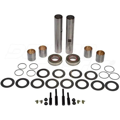 Automann King Pin Kit with bi-metal bushings, heavy-duty set for truck suspension, showing the assembled components.