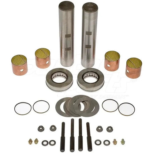 Automann 460.524C King Pin Kit with composite bushing for heavy-duty trucks and trailers, showing the assembled king pin set.