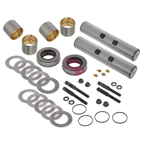 Automann 460.524X king pin set, bi-metal pre-sized no-ream, showing metal components for heavy-duty truck suspension repair