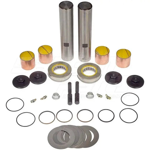 Automann 460.527C king pin set with composite bushings, durable truck suspension component, detailed close-up image