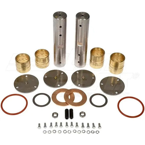 Automann King Pin Kit with bronze bushings, durable set for heavy-duty vehicle steering components.