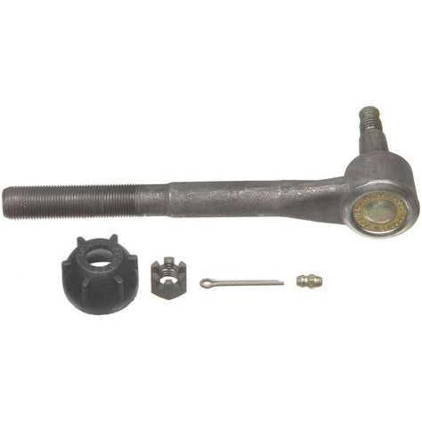 Automann ES2838RL inner tie rod end for steering system, metal component with threaded connection and rubber boot.