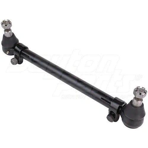 Dayton drag link 21-inch C-to-C for Kenworth trucks, durable steering component with black finish and metal construction.