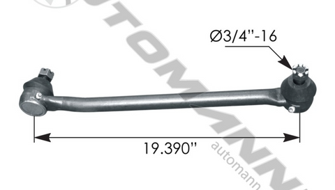 463.DS845- Drag Link 19.390in C to C Ford - Nick's Truck Parts