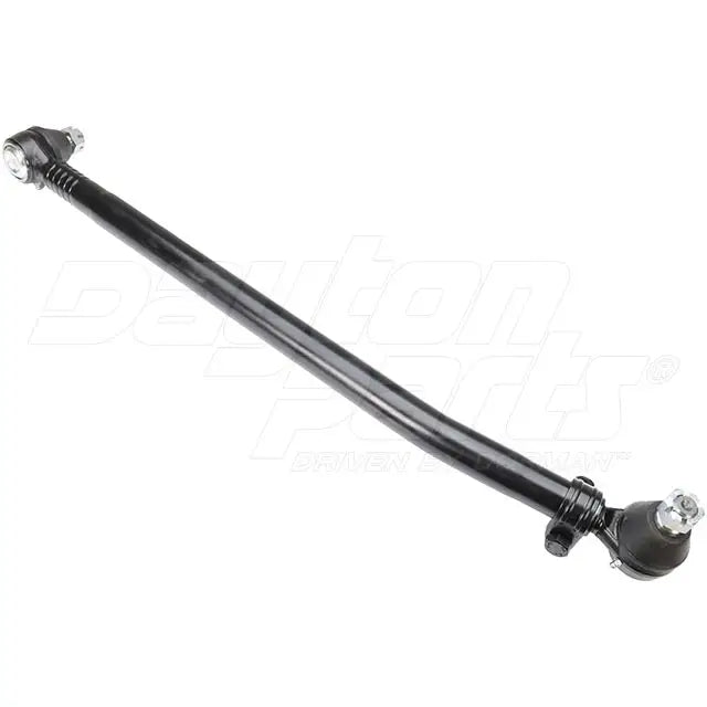 Dayton drag link 35-inch center-to-center length for Autocar trucks, shown in black metal with mounting ends